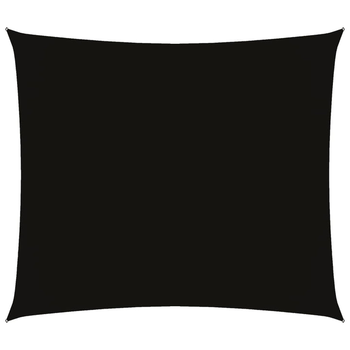 solsejl 2,5x3 m rektangulær oxfordstof sort