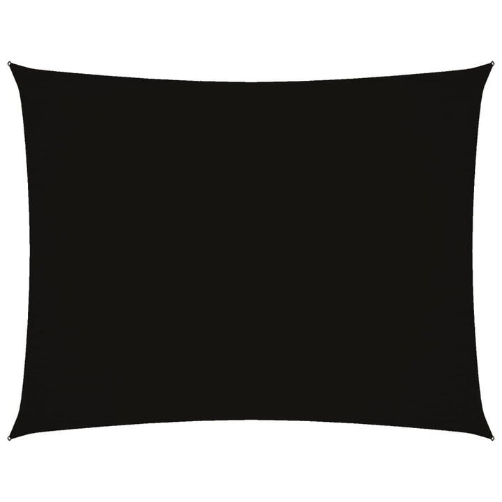 solsejl 2,5x3,5 m rektangulær oxfordstof sort