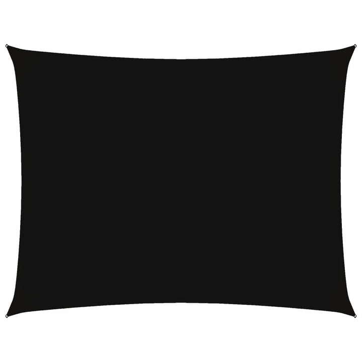 solsejl 4x5 m rektangulær oxfordstof sort