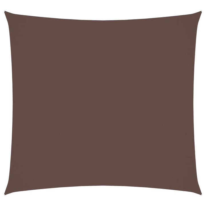 solsejl 3,6x3,6 m oxfordstof firkantet brun