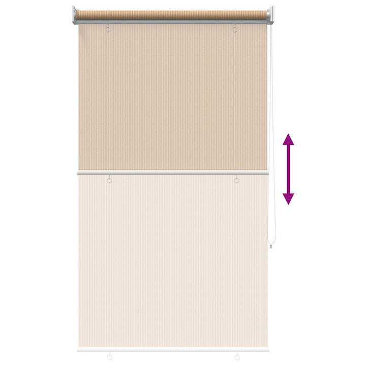 udendørs rullegardin 65 (B) x 230 (H) cm beige