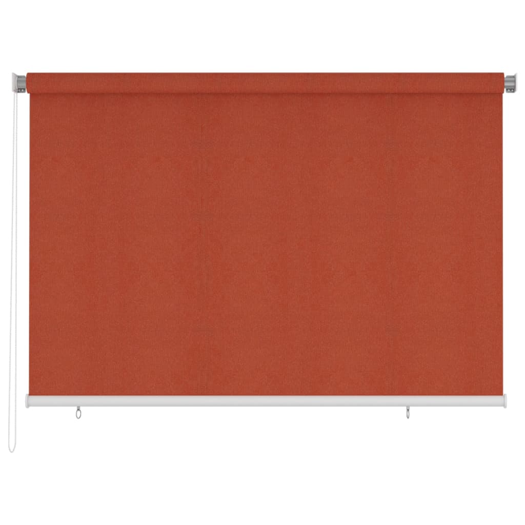 udendørs rullegardin 220x140 cm HDPE terracottafarvet