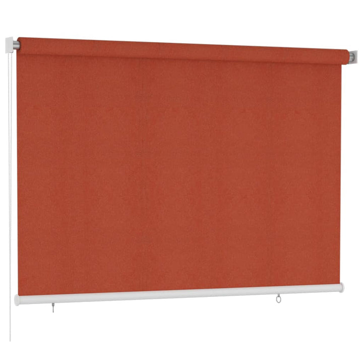 udendørs rullegardin 220x140 cm HDPE terracottafarvet