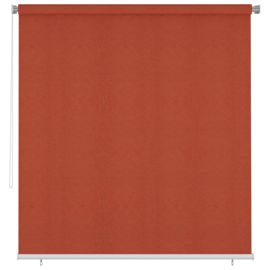 udendørs rullegardin 220x230 cm HDPE terracottafarvet