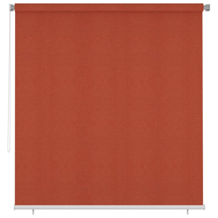 udendørs rullegardin 220x230 cm HDPE terracottafarvet