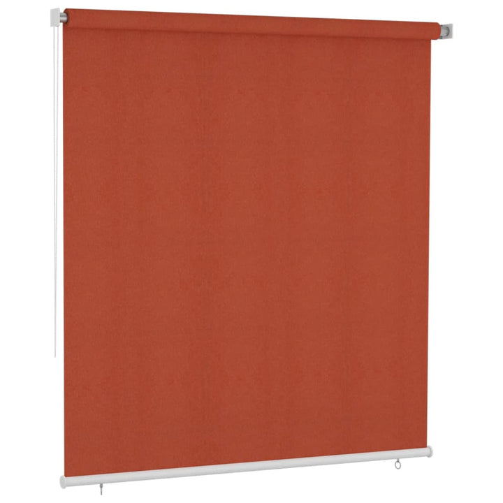 udendørs rullegardin 220x230 cm HDPE terracottafarvet