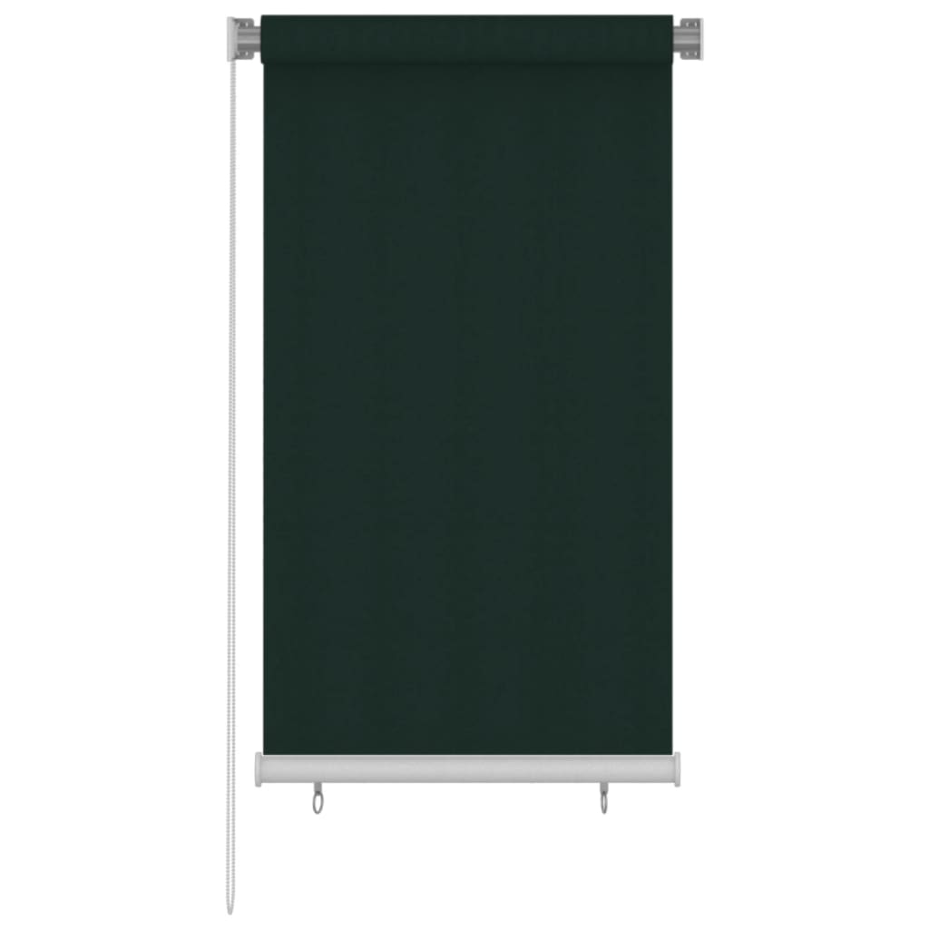 udendørs rullegardin 80x140 cm HDPE mørkegrøn