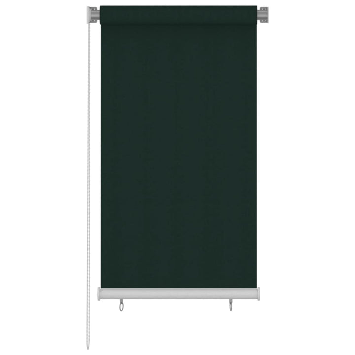 udendørs rullegardin 80x140 cm HDPE mørkegrøn