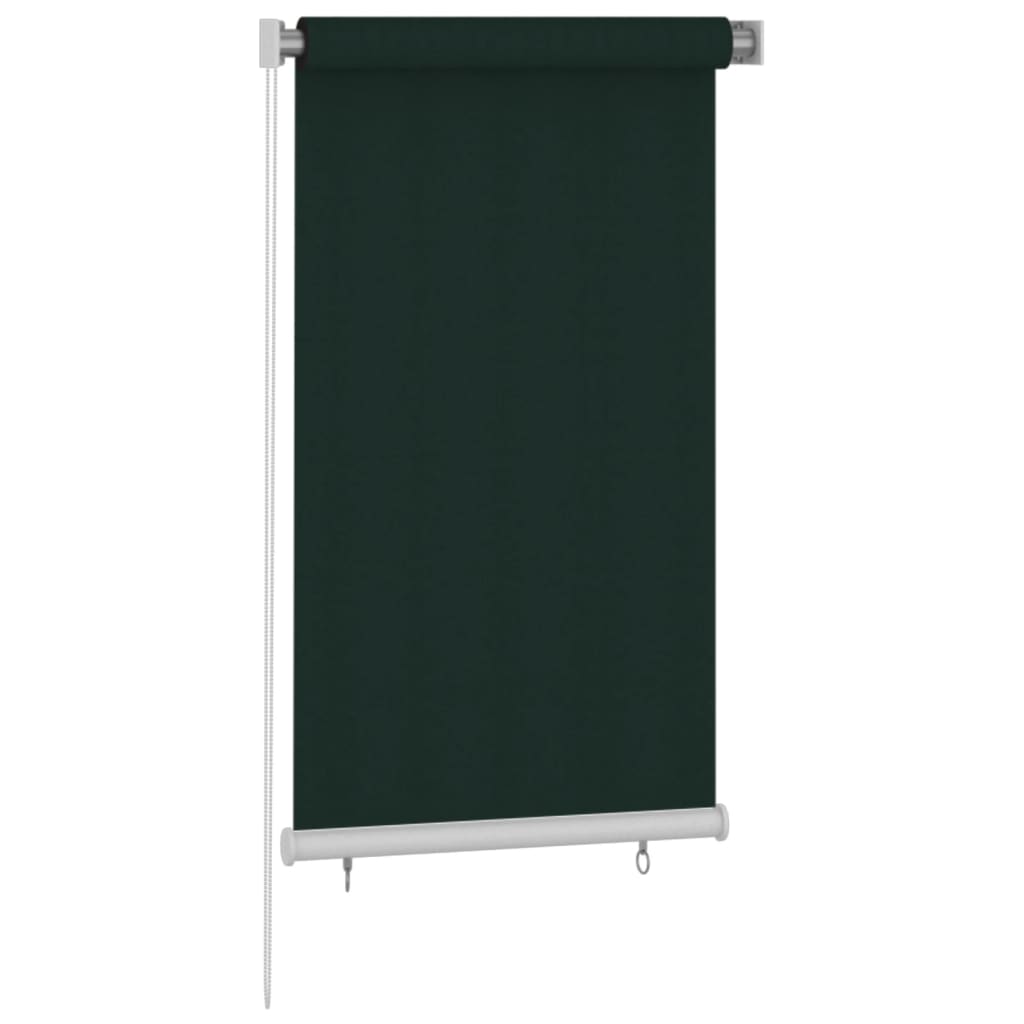 udendørs rullegardin 80x140 cm HDPE mørkegrøn