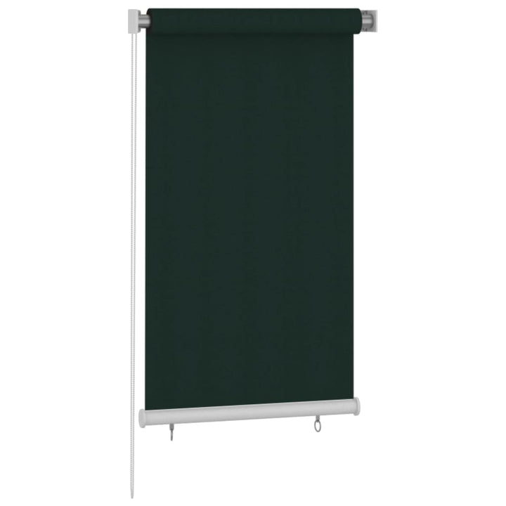 udendørs rullegardin 80x140 cm HDPE mørkegrøn
