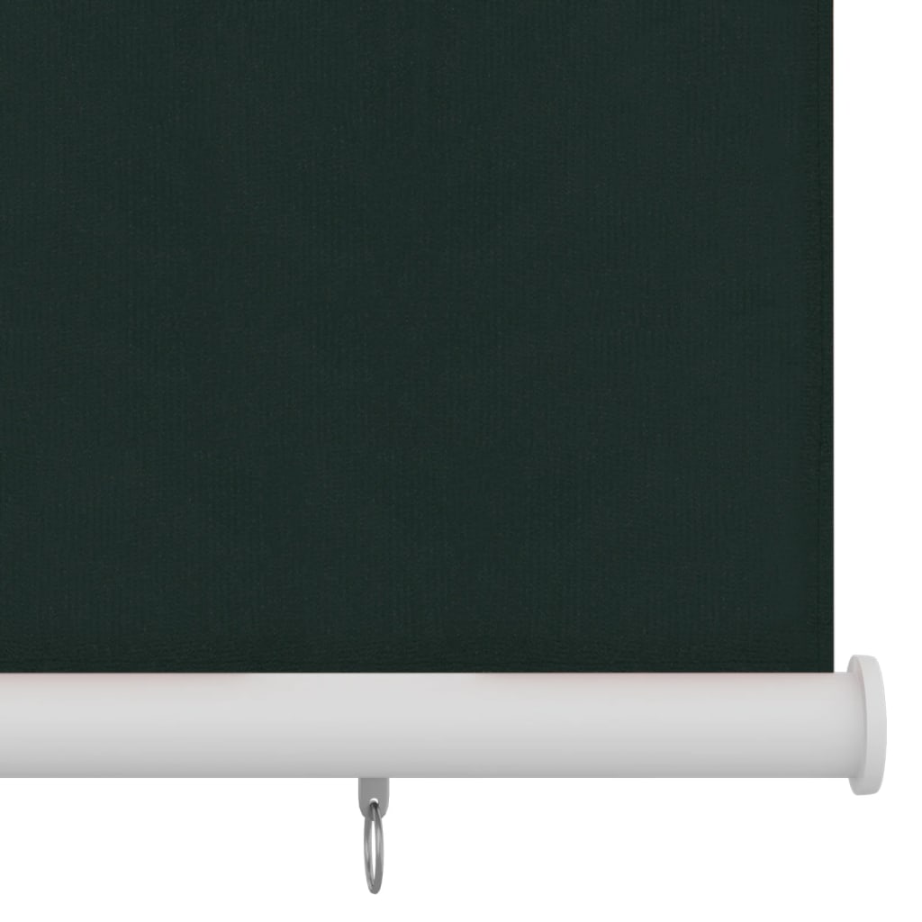 udendørs rullegardin 80x140 cm HDPE mørkegrøn