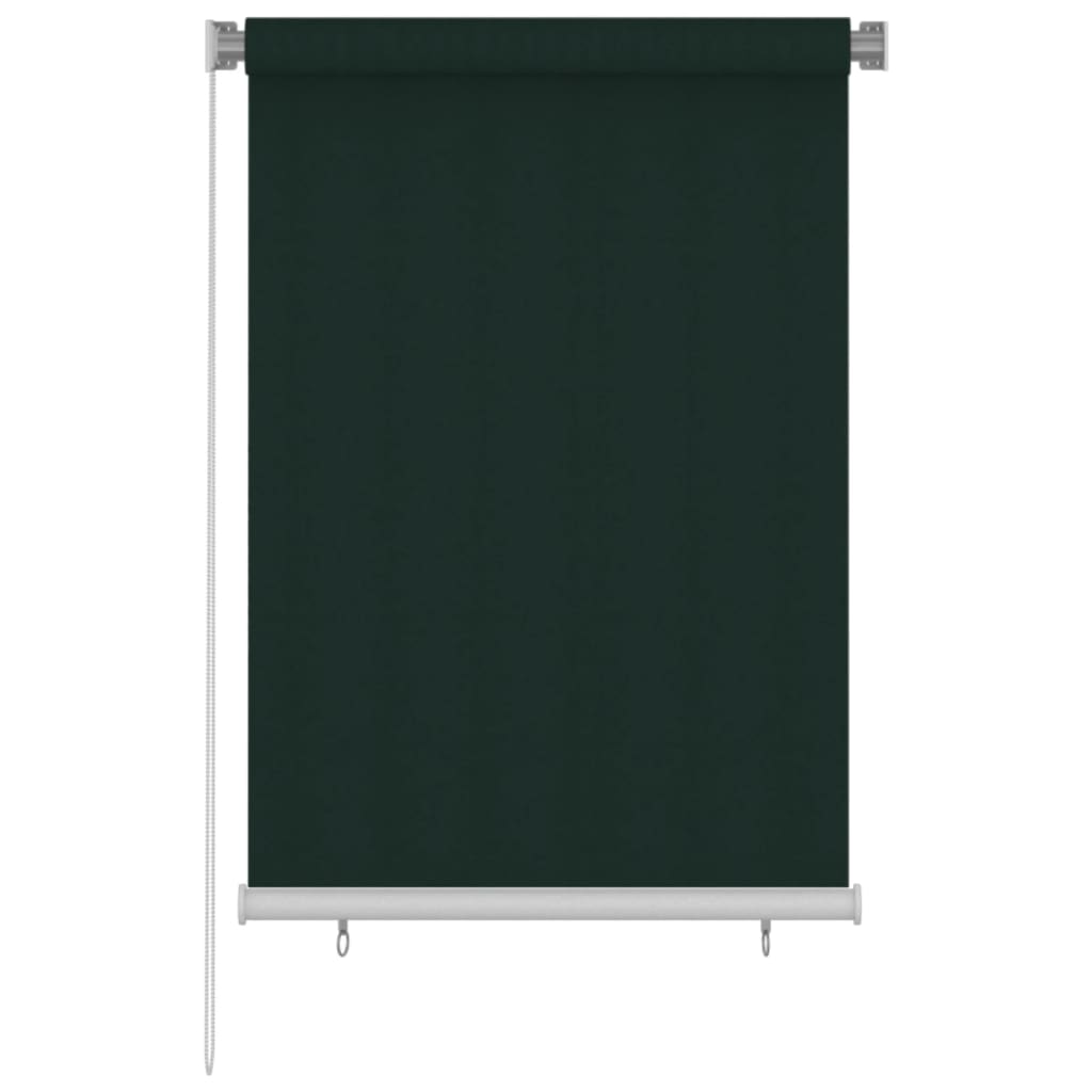 udendørs rullegardin 100x140 cm HDPE mørkegrøn