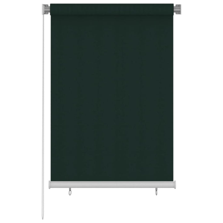 udendørs rullegardin 100x140 cm HDPE mørkegrøn