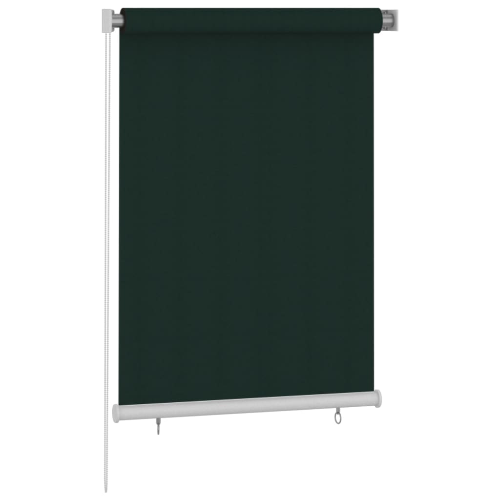 udendørs rullegardin 100x140 cm HDPE mørkegrøn