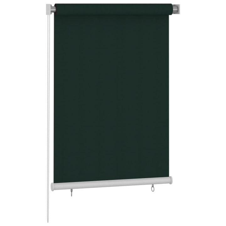 udendørs rullegardin 100x140 cm HDPE mørkegrøn