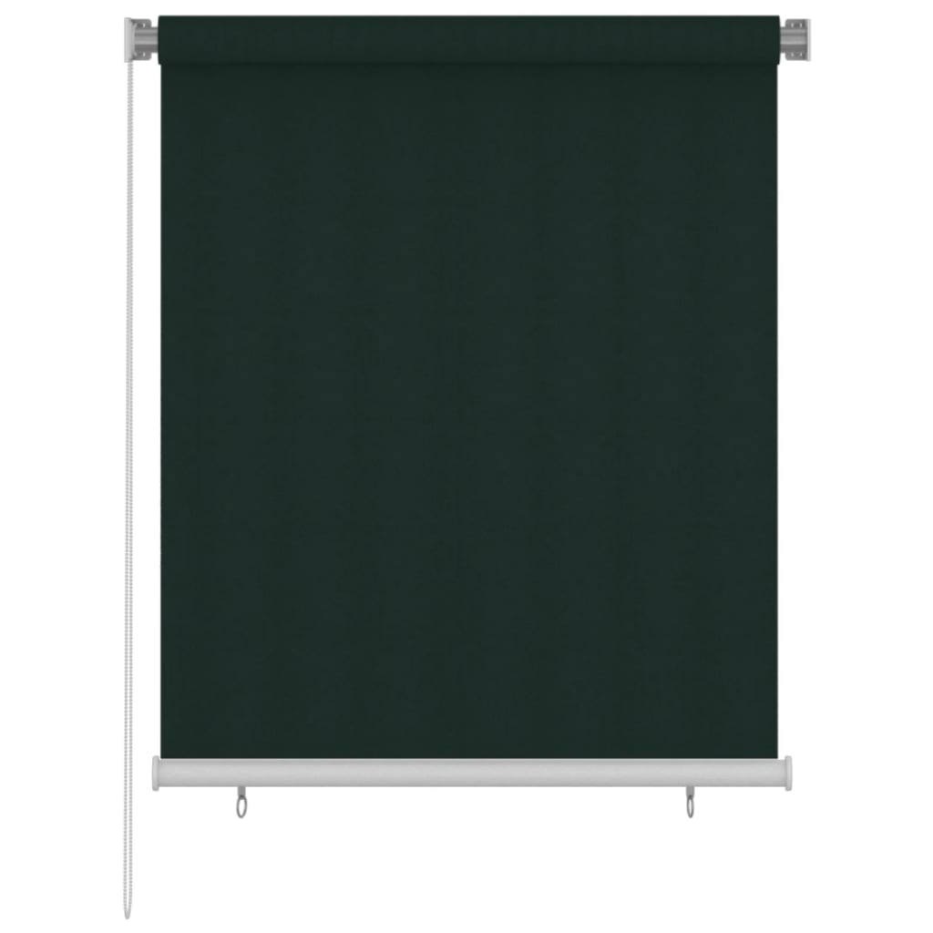udendørs rullegardin 120x140 cm HDPE mørkegrøn