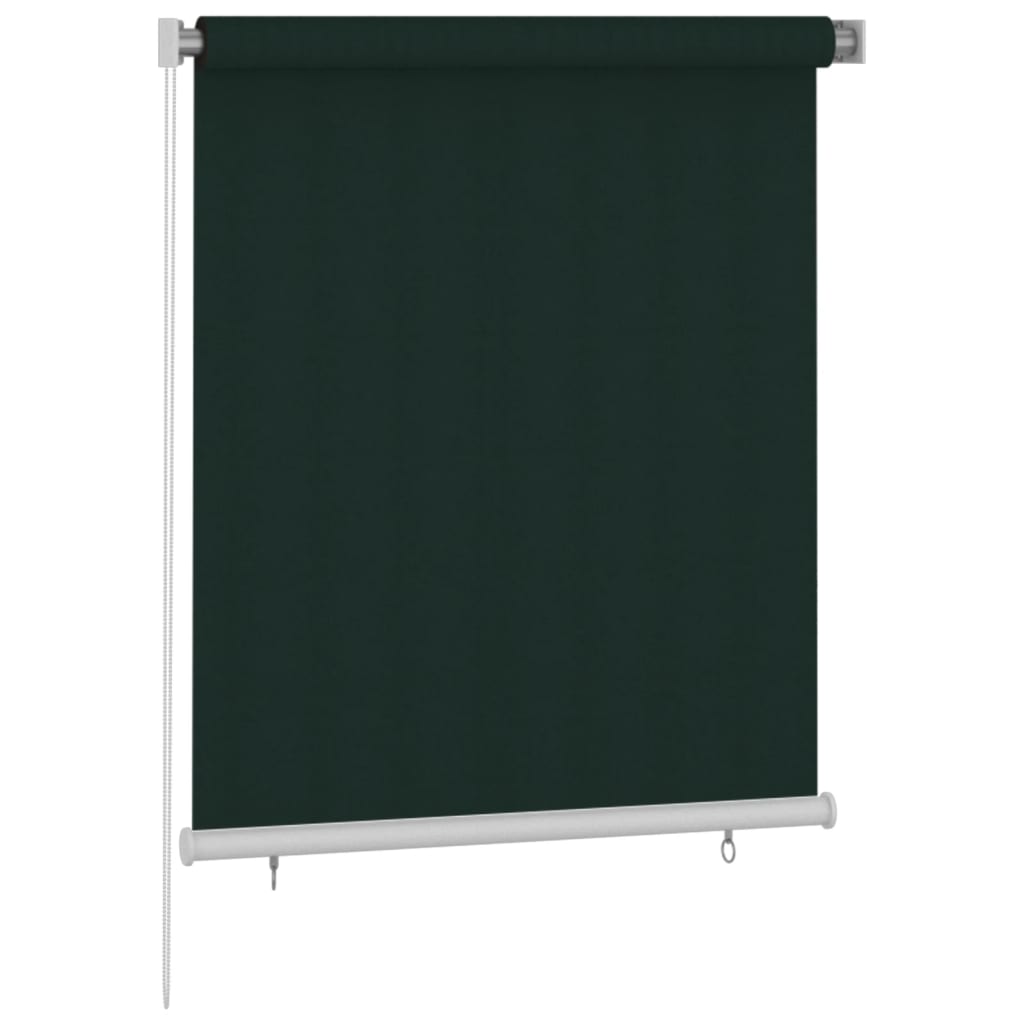 udendørs rullegardin 120x140 cm HDPE mørkegrøn