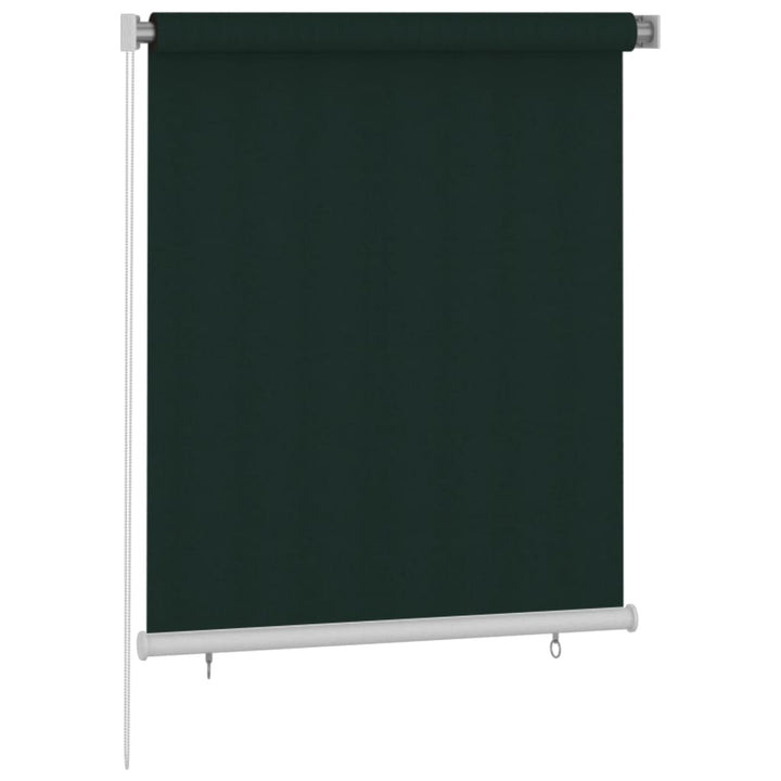 udendørs rullegardin 120x140 cm HDPE mørkegrøn