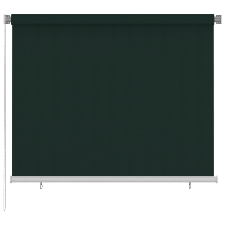 udendørs rullegardin 180x140 cm HDPE mørkegrøn