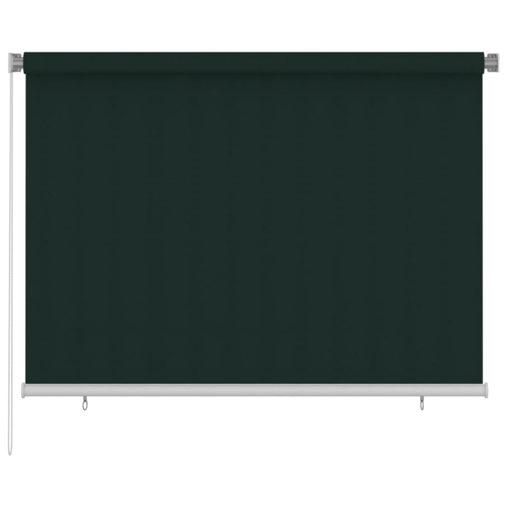 udendørs rullegardin 200x140 cm HDPE mørkegrøn