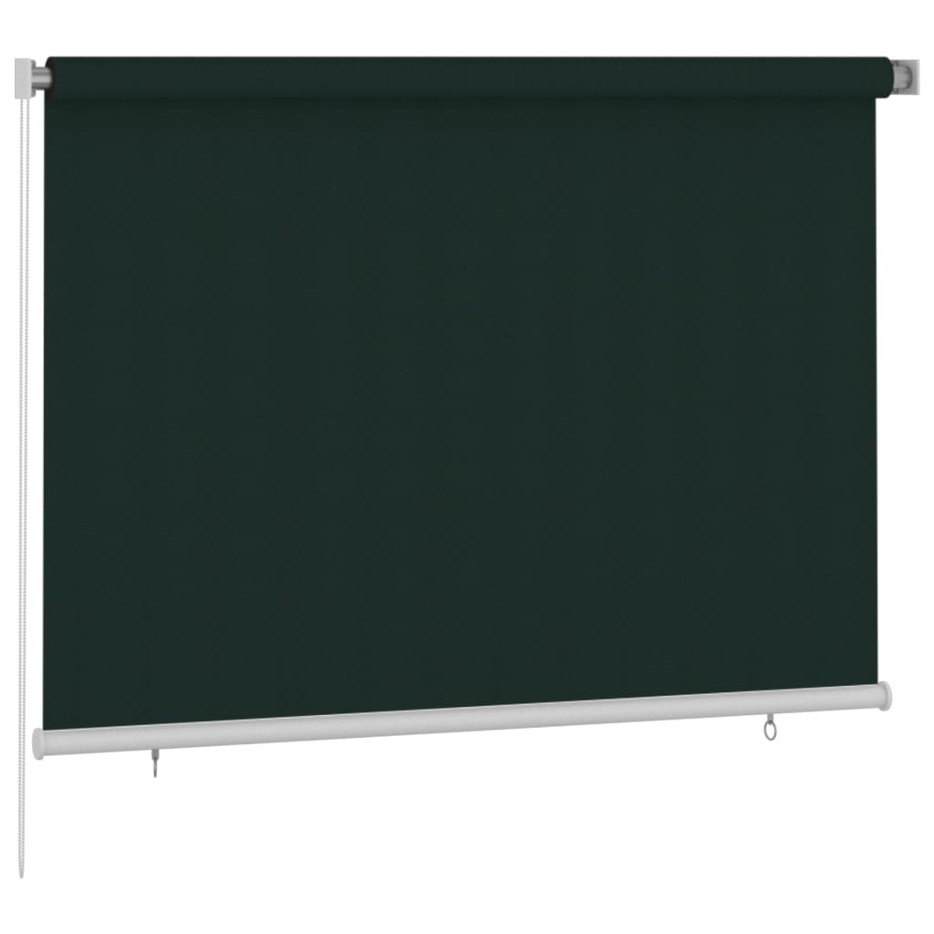 udendørs rullegardin 200x140 cm HDPE mørkegrøn