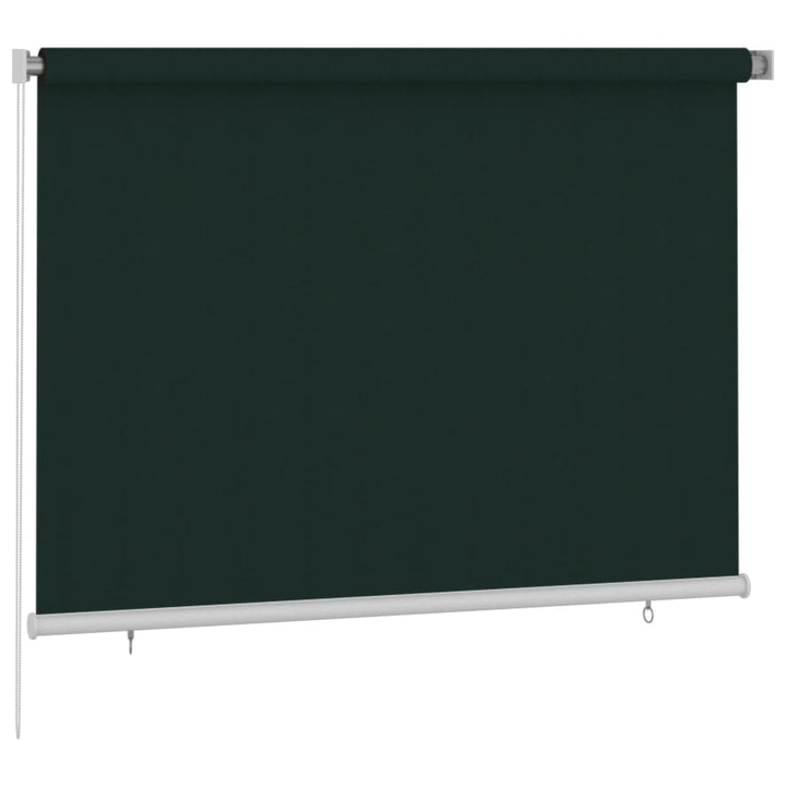 udendørs rullegardin 200x140 cm HDPE mørkegrøn