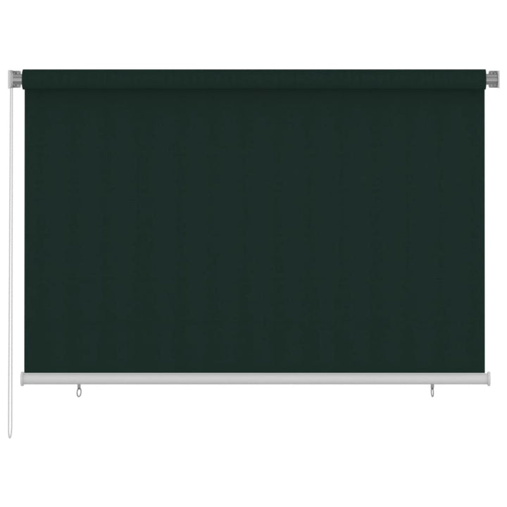 udendørs rullegardin 220x140 cm HDPE mørkegrøn