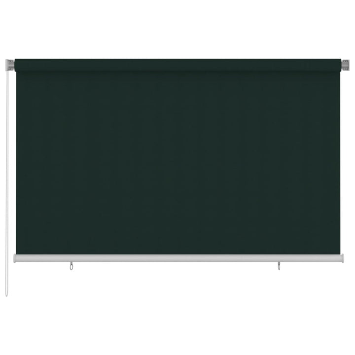 udendørs rullegardin 240x140 cm HDPE mørkegrøn