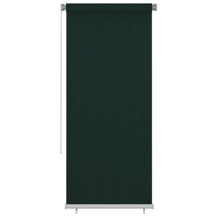 udendørs rullegardin 100x230 cm HDPE mørkegrøn