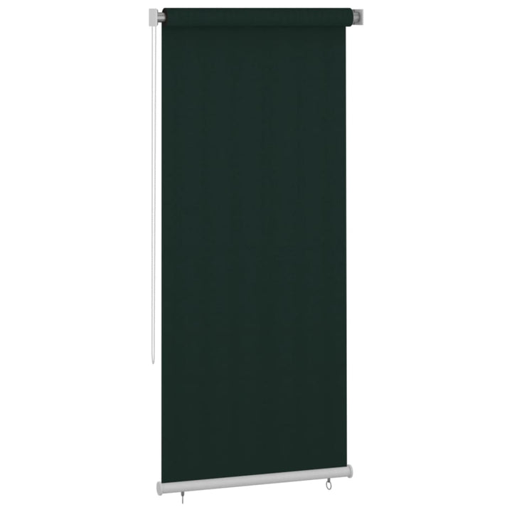 udendørs rullegardin 100x230 cm HDPE mørkegrøn