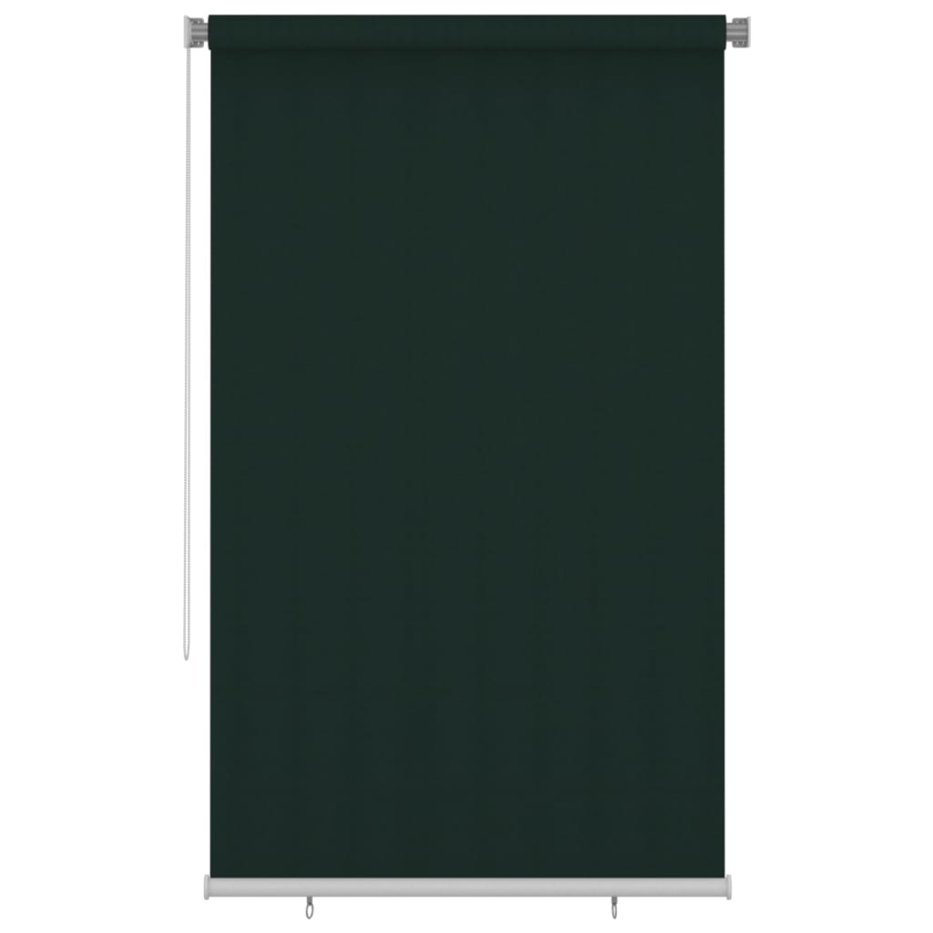 udendørs rullegardin 140x230 cm HDPE mørkegrøn