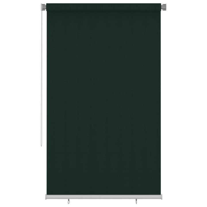 udendørs rullegardin 140x230 cm HDPE mørkegrøn