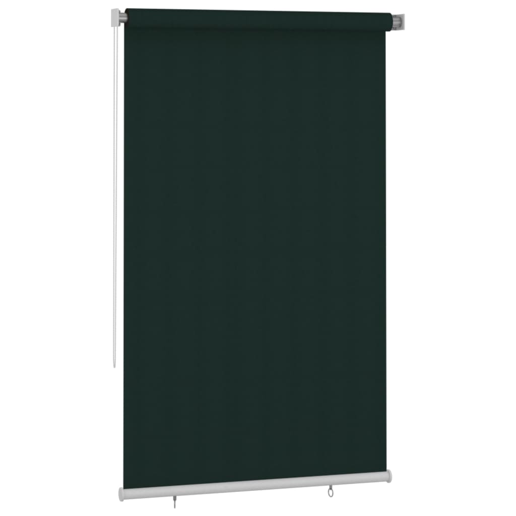 udendørs rullegardin 140x230 cm HDPE mørkegrøn