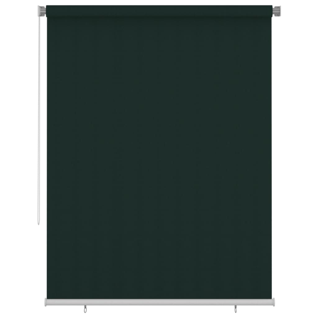 udendørs rullegardin 180x230 cm HDPE mørkegrøn