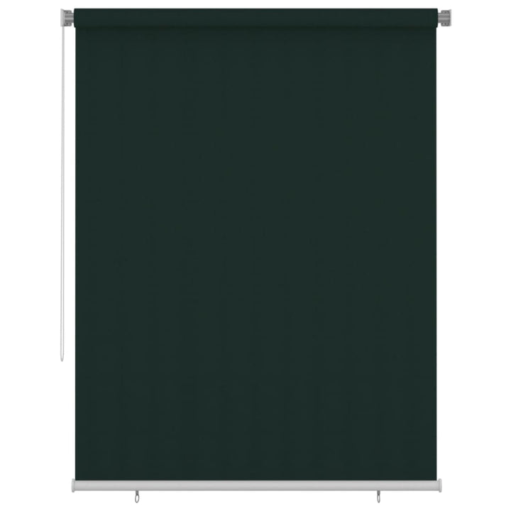udendørs rullegardin 180x230 cm HDPE mørkegrøn