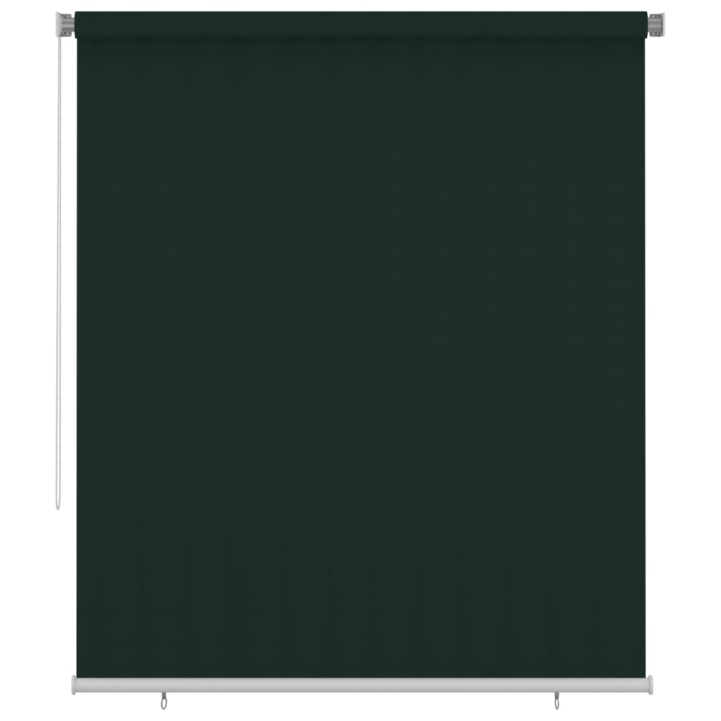 udendørs rullegardin 200x230 cm HDPE mørkegrøn