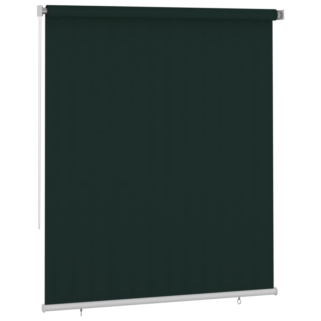 udendørs rullegardin 200x230 cm HDPE mørkegrøn