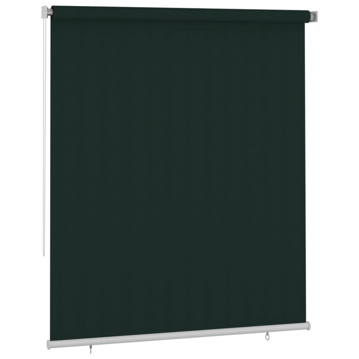udendørs rullegardin 200x230 cm HDPE mørkegrøn