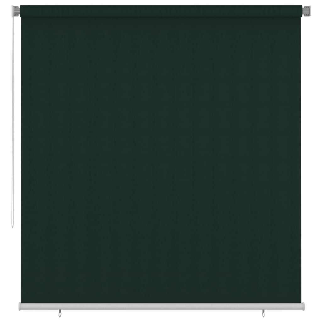 udendørs rullegardin 220x230 cm HDPE mørkegrøn