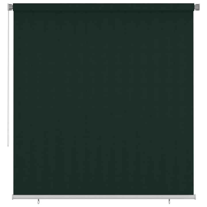 udendørs rullegardin 220x230 cm HDPE mørkegrøn