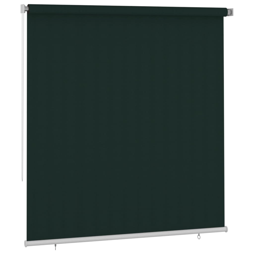 udendørs rullegardin 220x230 cm HDPE mørkegrøn