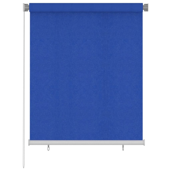 udendørs rullegardin 120x140 cm HDPE blå