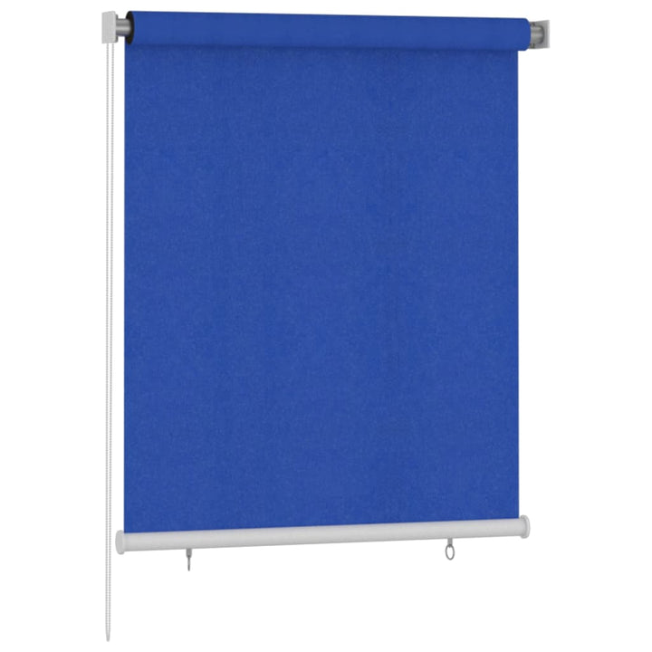 udendørs rullegardin 120x140 cm HDPE blå