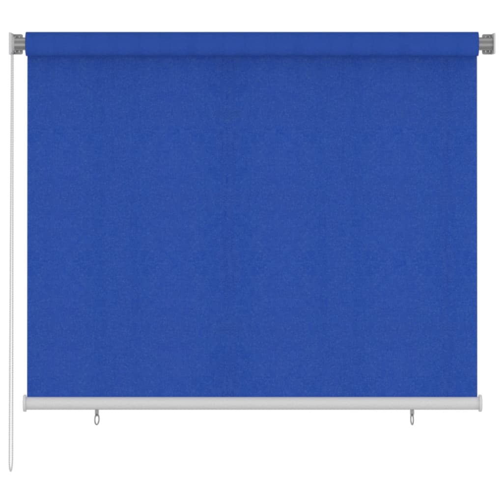 udendørs rullegardin 180x140 cm HDPE blå