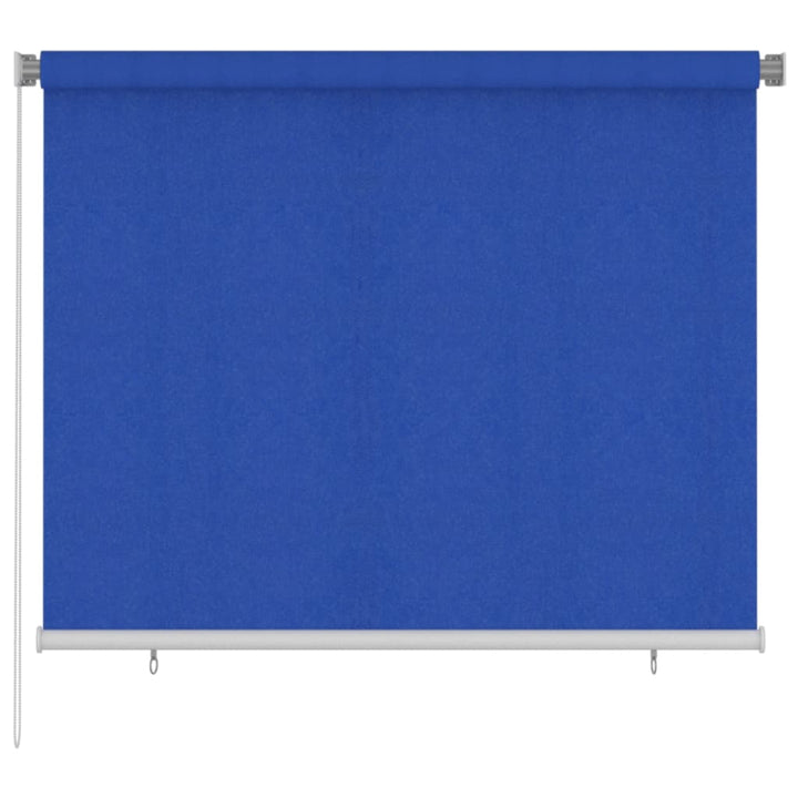 udendørs rullegardin 180x140 cm HDPE blå