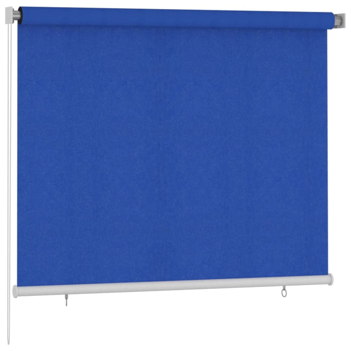 udendørs rullegardin 180x140 cm HDPE blå