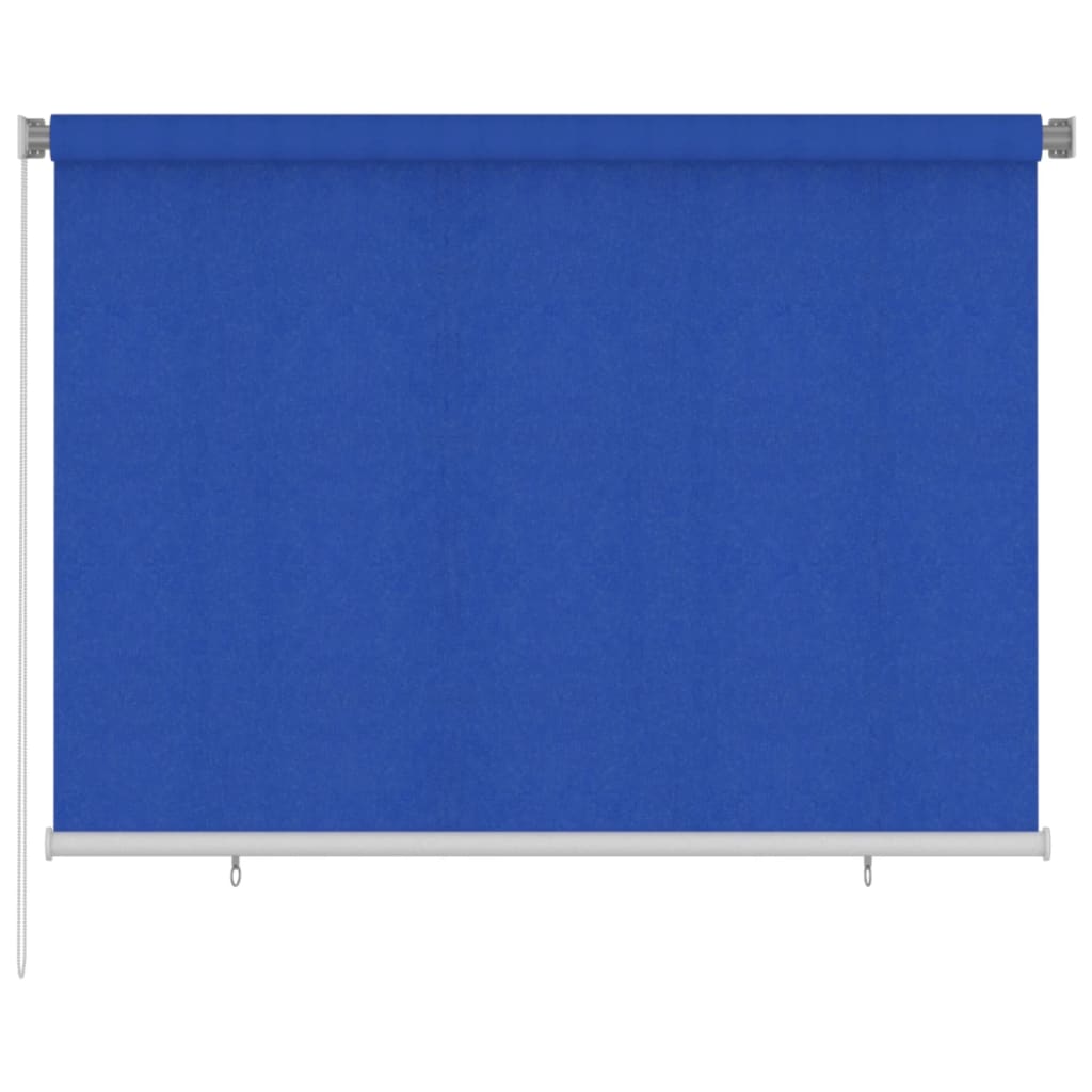 udendørs rullegardin 200x140 cm HDPE blå