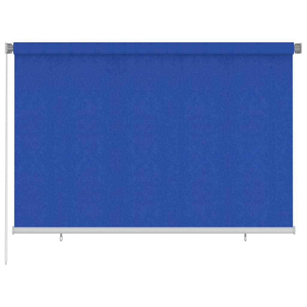 udendørs rullegardin 220x140 cm HDPE blå