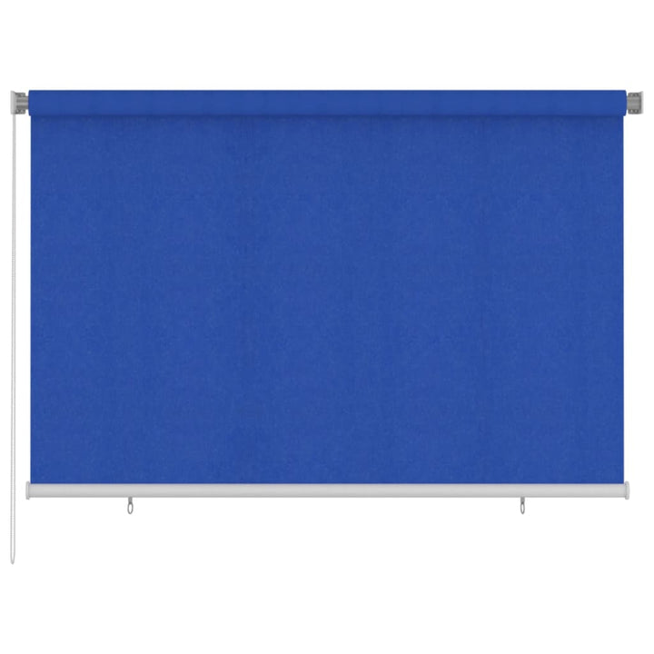 udendørs rullegardin 220x140 cm HDPE blå