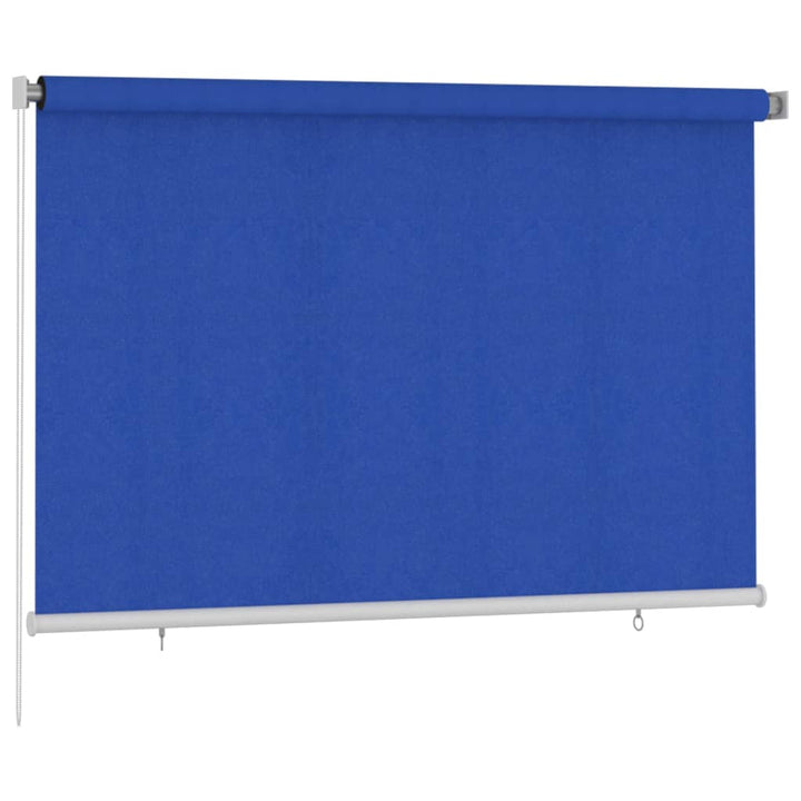 udendørs rullegardin 220x140 cm HDPE blå